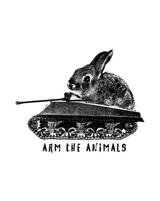 Unisex | Renegade Bunny | Crop Hoodie - Arm The Animals Clothing LLC