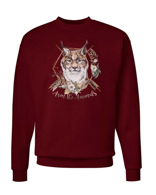 Unisex | Ridgeline Lynx | Crewneck Sweatshirt - Arm The Animals Clothing Co.