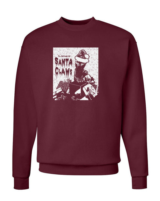 Unisex | Santa Claws | Crewneck Sweatshirt - Arm The Animals Clothing Co.
