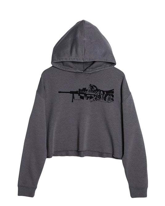 Unisex | Scout Snipurr | Crop Hoodie - Arm The Animals Clothing LLC