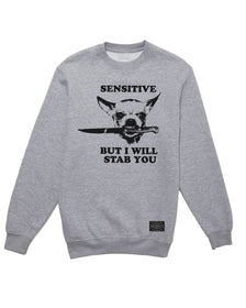 Unisex | Sensitive (Dog Version) | Crewneck Sweatshirt - Arm The Animals Clothing Co.