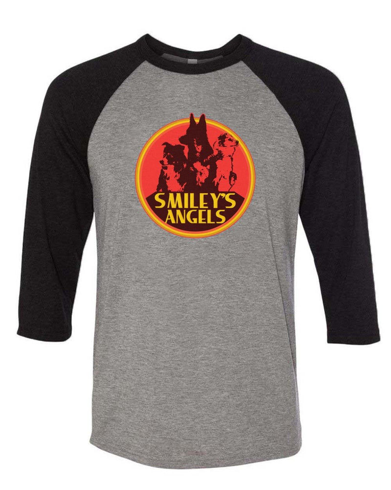 Load image into Gallery viewer, Unisex | Smiley&#39;s Angels | 3/4 Sleeve Raglan - Arm The Animals Clothing Co.
