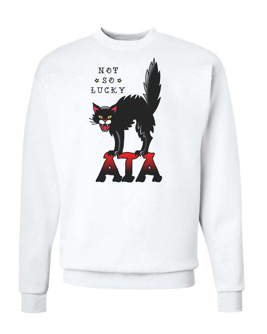 Unisex | Tattoo Black Cat | Crewneck Sweatshirt - Arm The Animals Clothing Co.