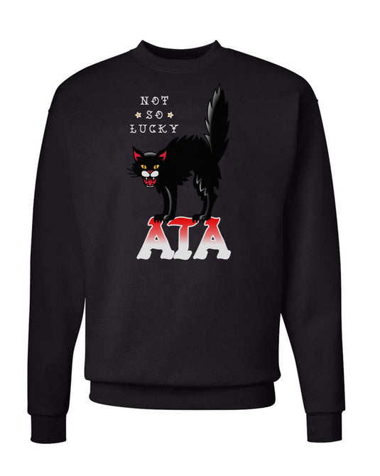 Unisex | Tattoo Black Cat | Crewneck Sweatshirt - Arm The Animals Clothing Co.
