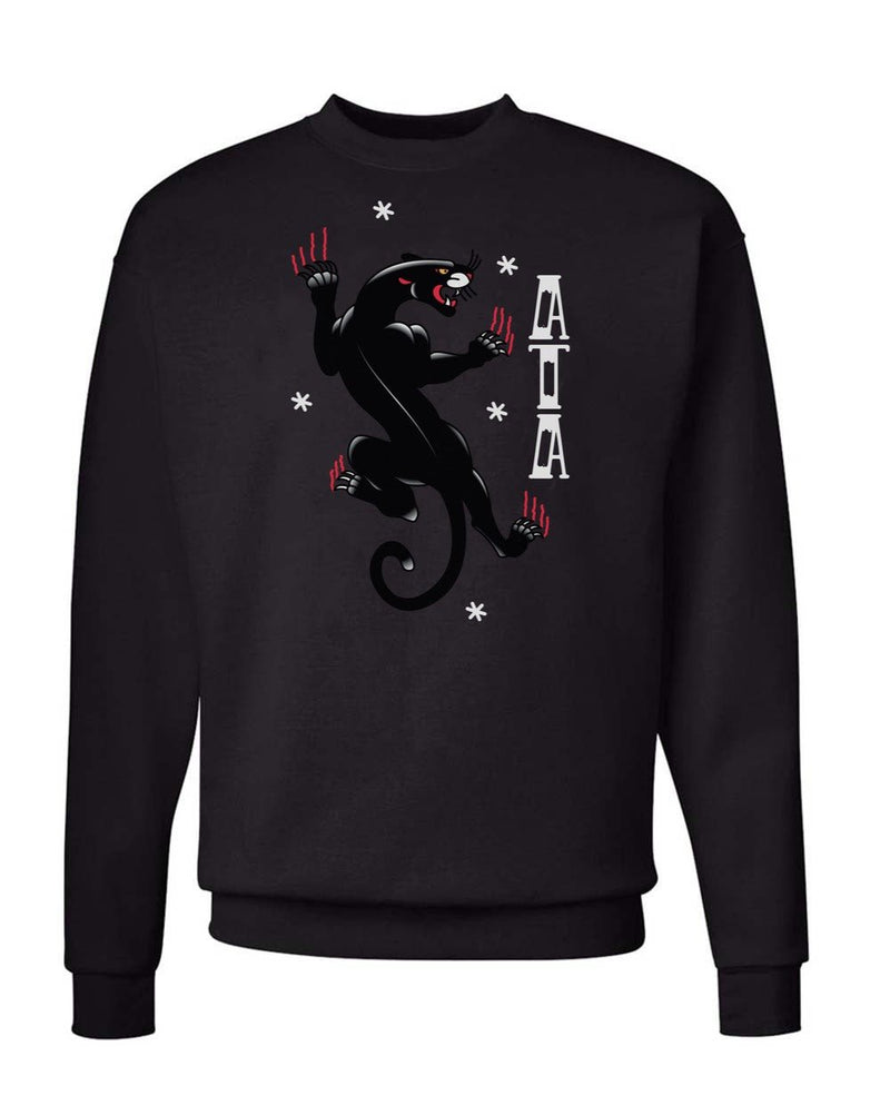 Load image into Gallery viewer, Unisex | Tattoo Black Panther | Crewneck Sweatshirt - Arm The Animals Clothing Co.
