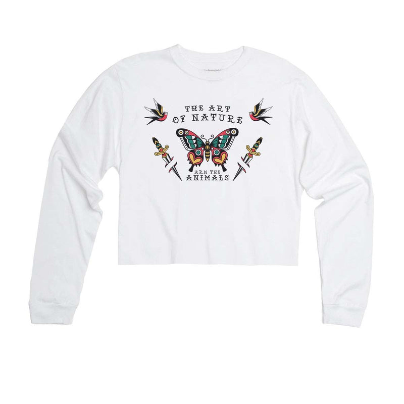 Load image into Gallery viewer, Unisex | Tattoo Butterfly | Cutie Long Sleeve - Arm The Animals Clothing Co.
