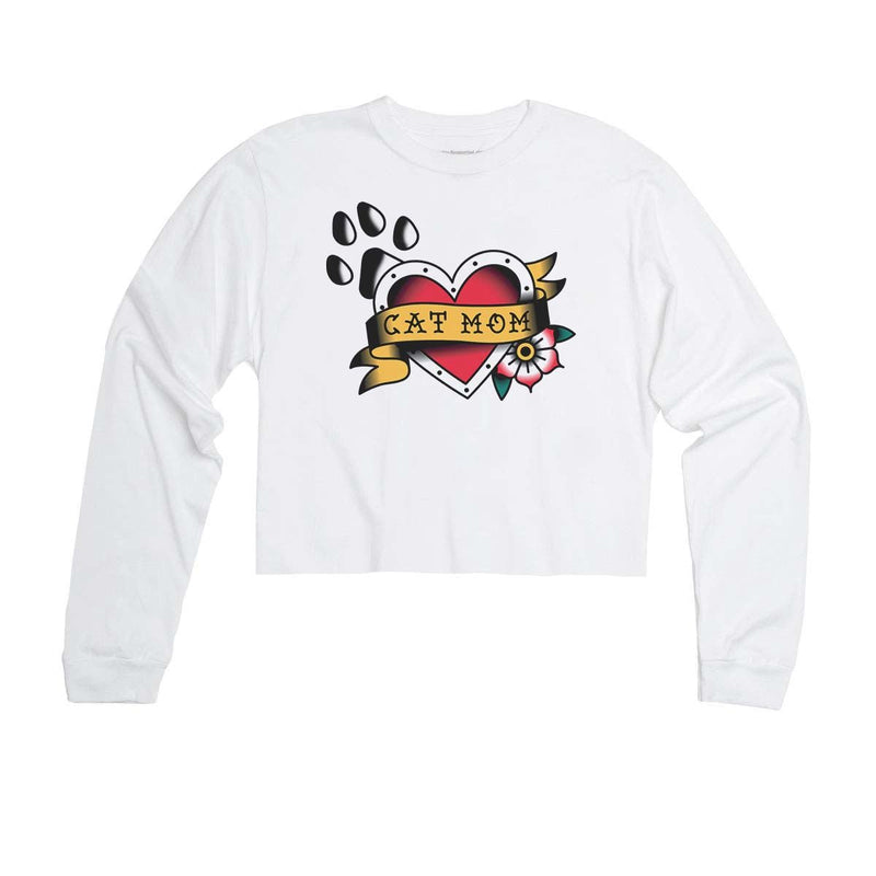 Load image into Gallery viewer, Unisex | Tattoo Cat Mom | Cutie Long Sleeve - Arm The Animals Clothing Co.
