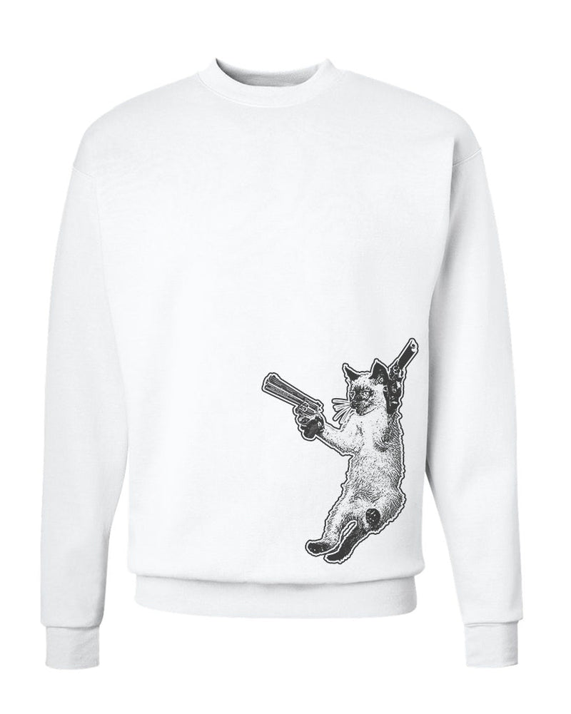 Load image into Gallery viewer, Unisex | The Cat and The Gat | Crewneck Sweatshirt - Arm The Animals Clothing Co.
