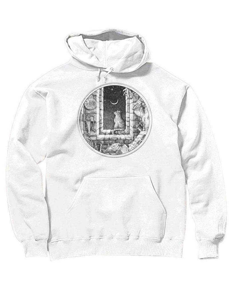 Load image into Gallery viewer, Unisex | The Cat and The Moon | Hoodie - Arm The Animals Clothing Co.

