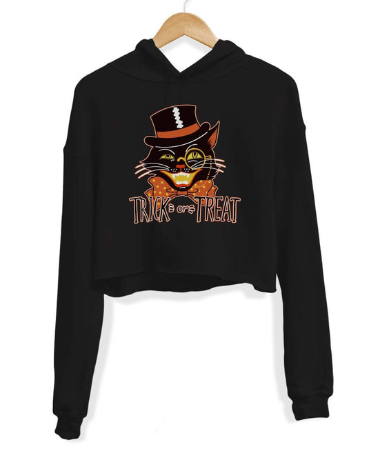 Unisex | Trick or Treat | Crop Hoodie - Arm The Animals Clothing Co.