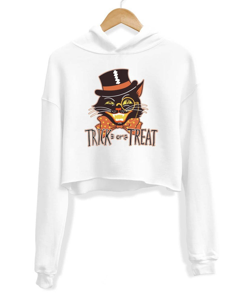 Load image into Gallery viewer, Unisex | Trick or Treat | Crop Hoodie - Arm The Animals Clothing Co.
