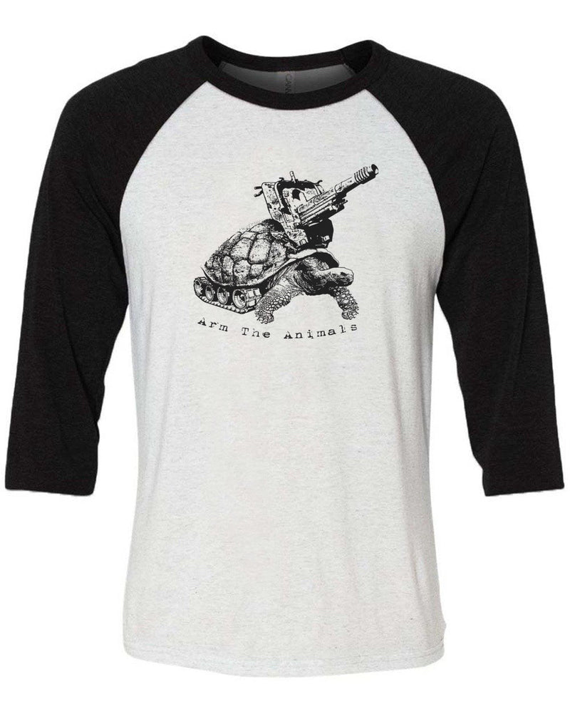Load image into Gallery viewer, Unisex | Turtle Tank | 3/4 Sleeve Raglan - Arm The Animals Clothing Co.
