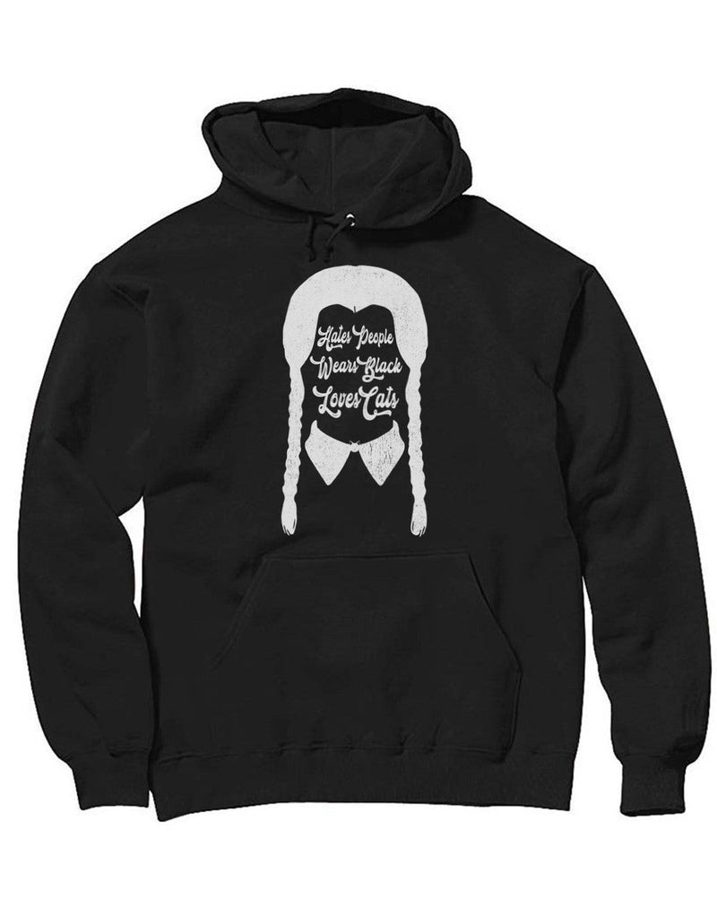 Load image into Gallery viewer, Unisex | We Wear Black On Wednesday | Hoodie - Arm The Animals Clothing Co.
