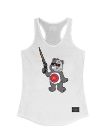 Women's | B-800 Judgement Bear | Ideal Tank Top - Arm The Animals Clothing Co.