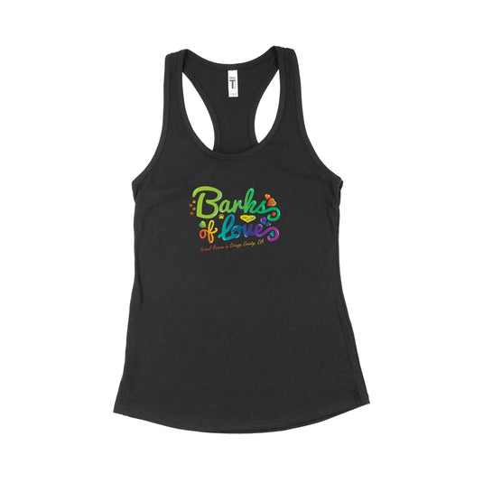 Women's | BOL Rainbow Logo | Tank Top - Arm The Animals Clothing Co.