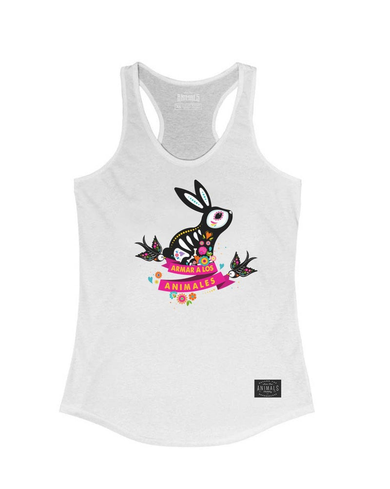 Load image into Gallery viewer, Women&#39;s | Bunny Alebrije | Ideal Tank Top - Arm The Animals Clothing Co.
