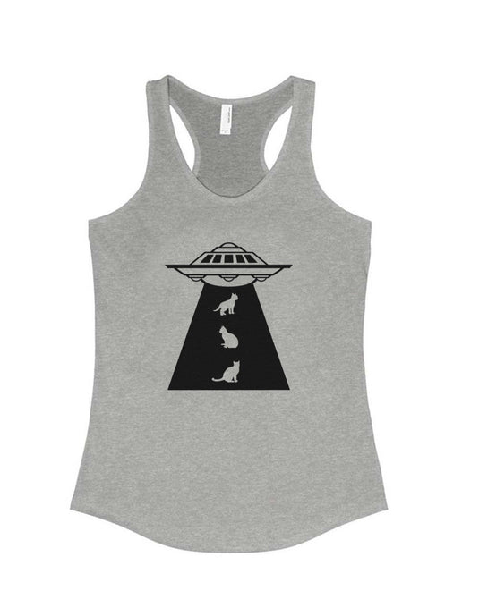 Women's | Cat Abduction | Ideal Tank Top - Arm The Animals Clothing Co.