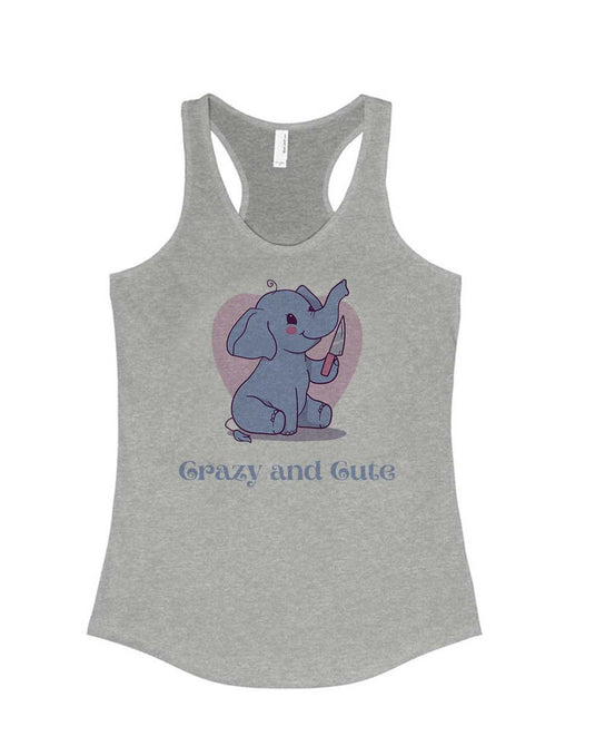 Women's | Crazy and Cute | Ideal Tank Top - Arm The Animals Clothing Co.