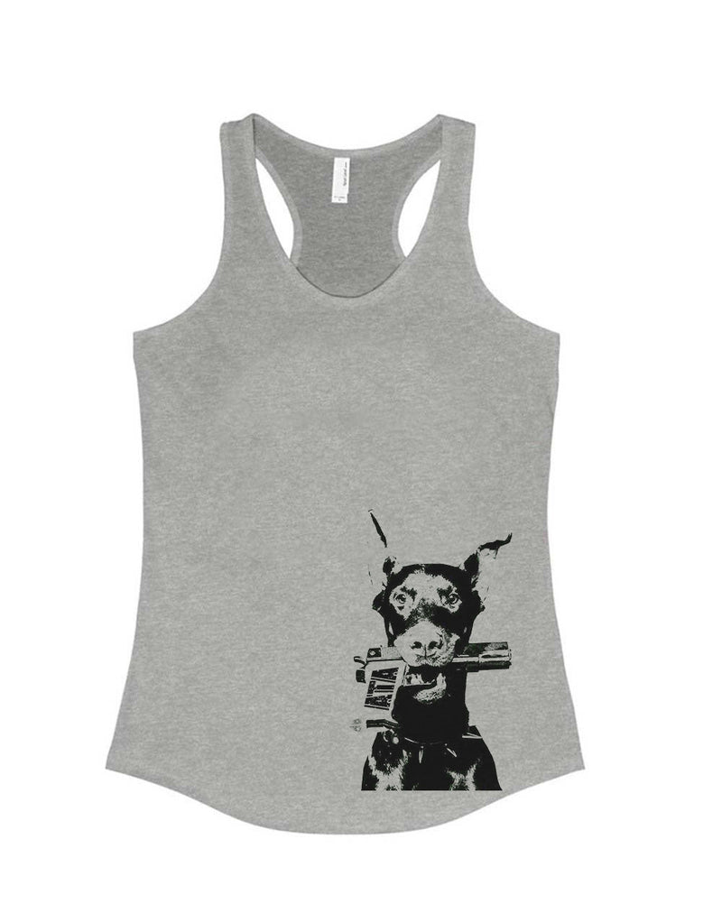 Load image into Gallery viewer, Women&#39;s | Doberman Pistol | Ideal Tank Top - Arm The Animals Clothing Co.
