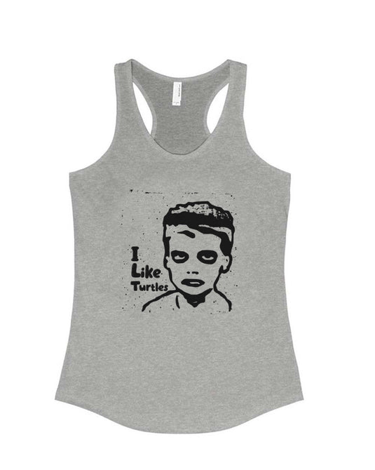 Women's | I Like Turtles | Ideal Tank Top - Arm The Animals Clothing Co.