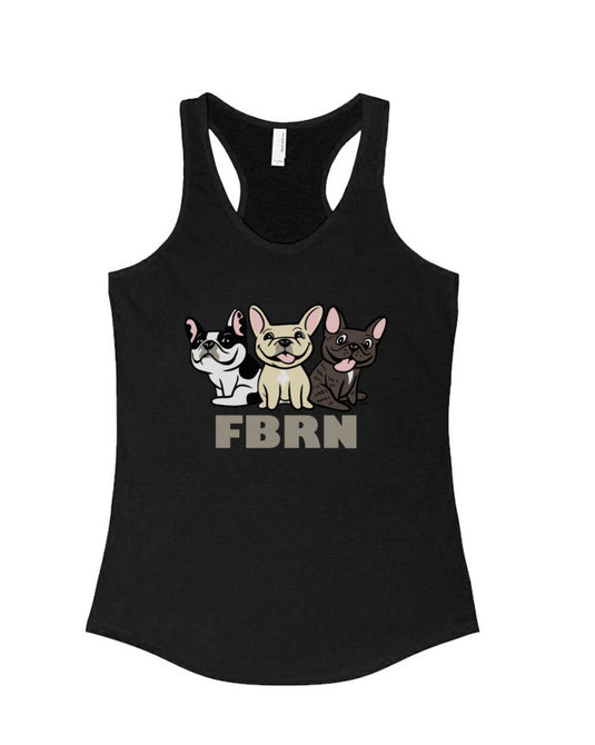 Women's | Lili's Frenchies | Tank Top - Arm The Animals Clothing Co.