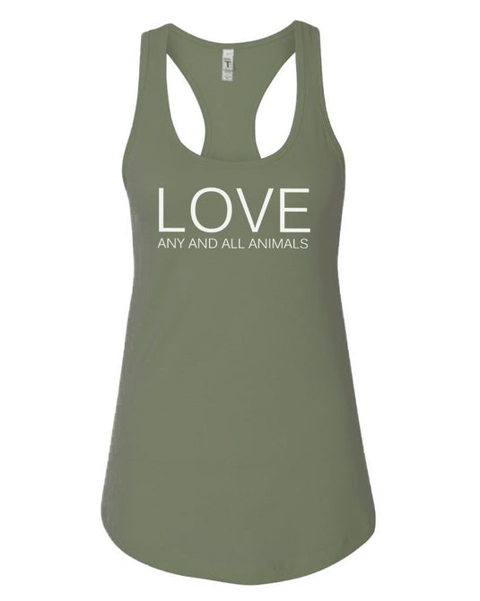 Women's | LOVE | Ideal Tank Top - Arm The Animals Clothing Co.