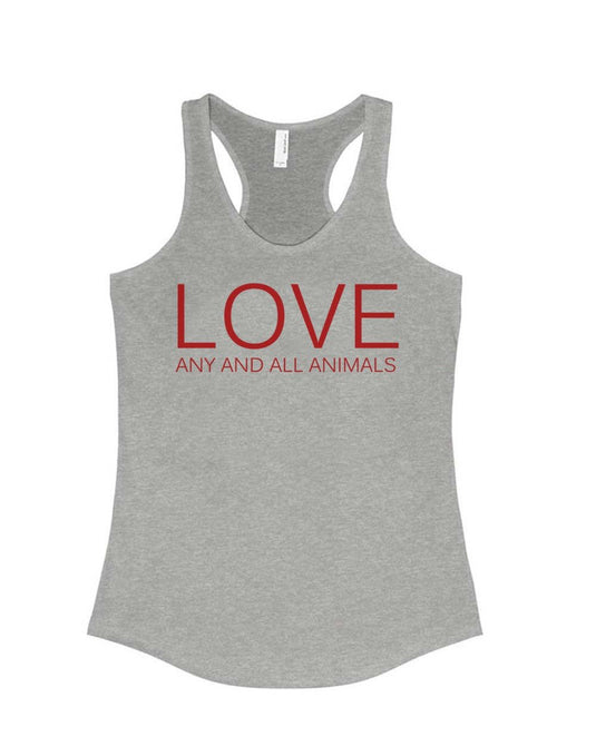 Women's | LOVE | Ideal Tank Top - Arm The Animals Clothing Co.