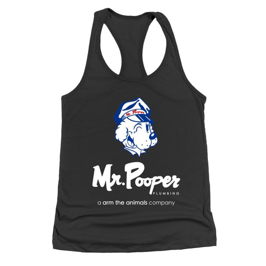 Women’s | Mr Pooper Plumbing (Dog) | Ideal Tank Top - Arm The Animals Clothing LLC