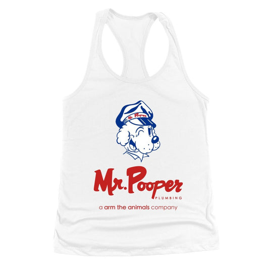 Women’s | Mr Pooper Plumbing (Dog) | Ideal Tank Top - Arm The Animals Clothing LLC