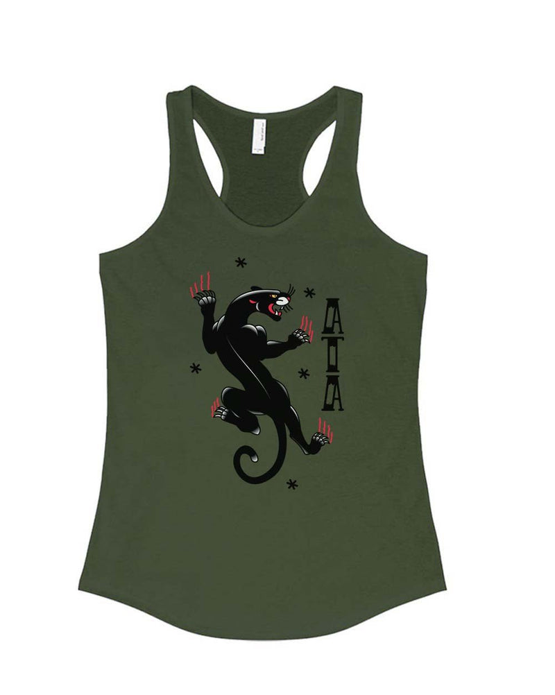 Load image into Gallery viewer, Women&#39;s | Tattoo Black Panther | Ideal Tank Top - Arm The Animals Clothing Co.
