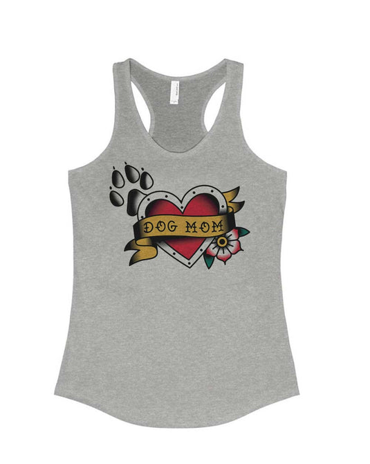 Women's | Tattoo Dog Mom | Ideal Tank Top - Arm The Animals Clothing Co.
