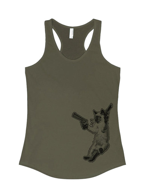 Women's | The Cat and The Gat | Ideal Tank Top - Arm The Animals Clothing Co.