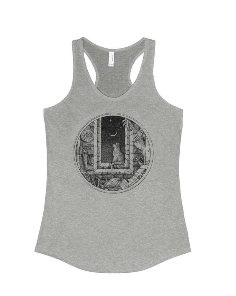 Load image into Gallery viewer, Women&#39;s | The Cat and The Moon | Tank Top - Arm The Animals Clothing Co.
