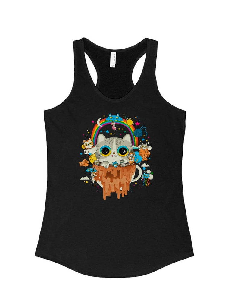 Load image into Gallery viewer, Women&#39;s | Tripping Morning Cats | Tank Top - Arm The Animals Clothing Co.
