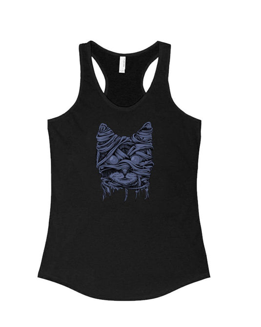 Women's | Zombie Mummy Cat | Ideal Tank Top - Arm The Animals Clothing Co.
