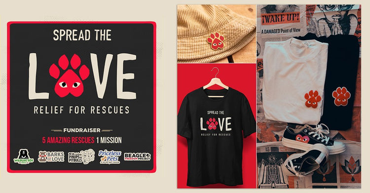 Spread The Love: Relief For Rescues Is On! - Arm The Animals Clothing LLC