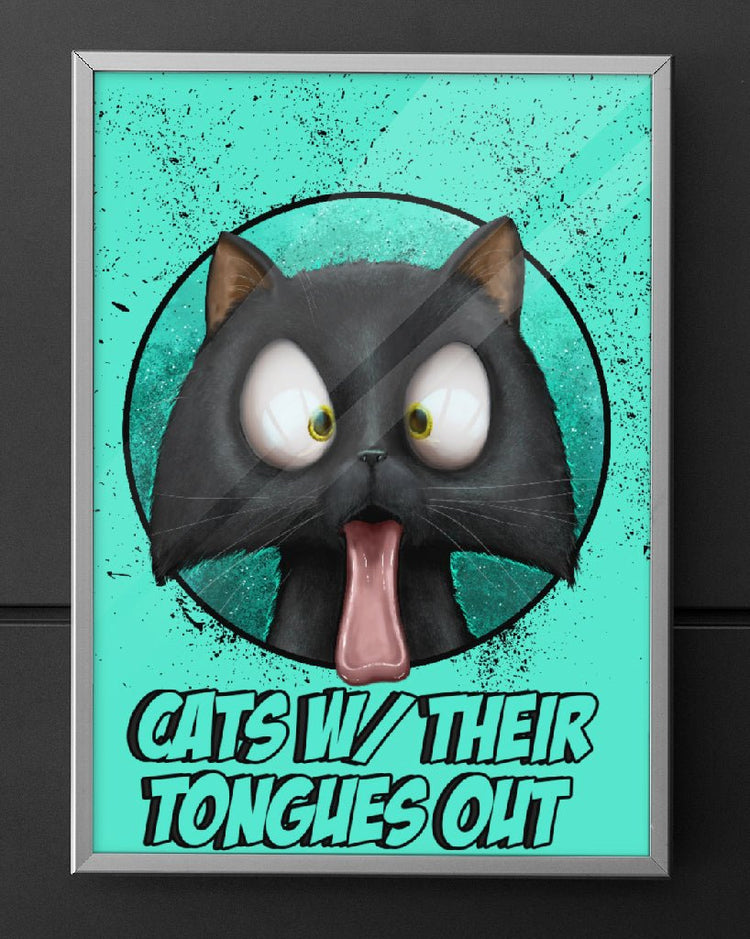 Cats With Their Tongues Out - Arm The Animals Clothing Co.