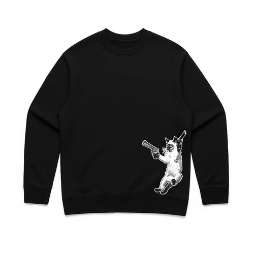 Unisex | The Cat And The Gat | Crewneck Sweatshirt