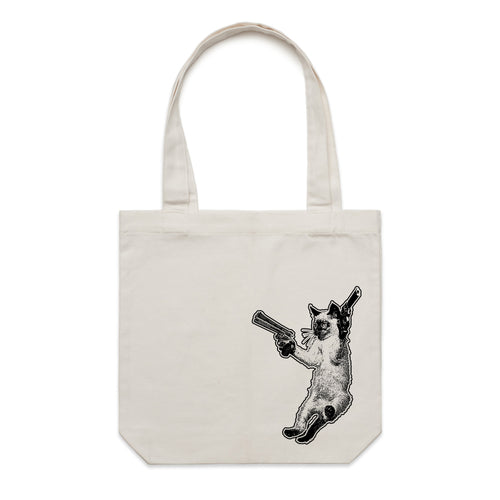 Accessory | The Cat And The Gat | Canvas Tote