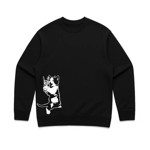 Unisex | Cat The Ripper | Crewneck Sweatshirt