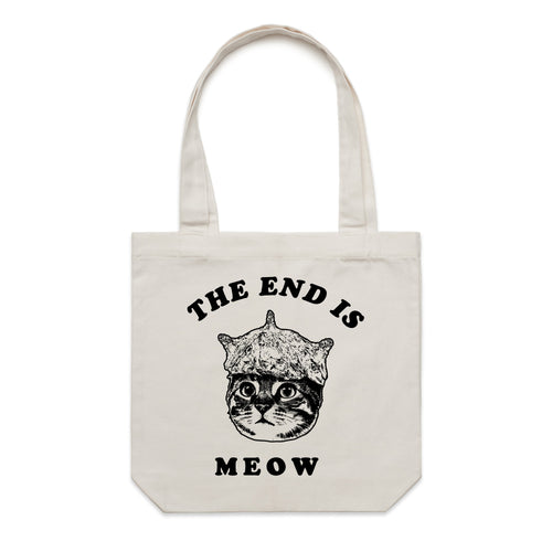 Accessory | The End Is Meow | Canvas Tote