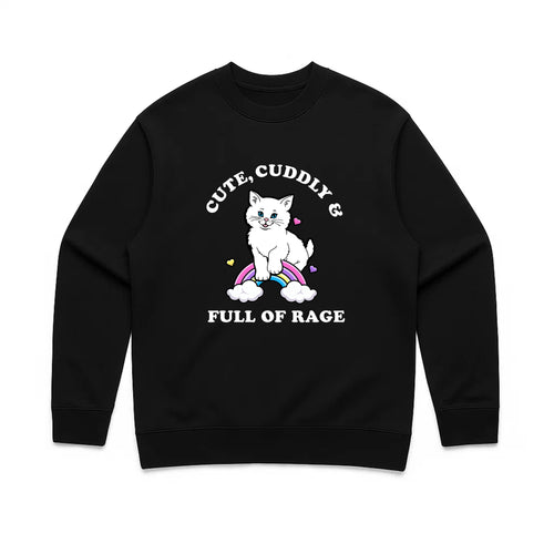 Unisex | Rage Kitty | Crewneck Sweatshirt