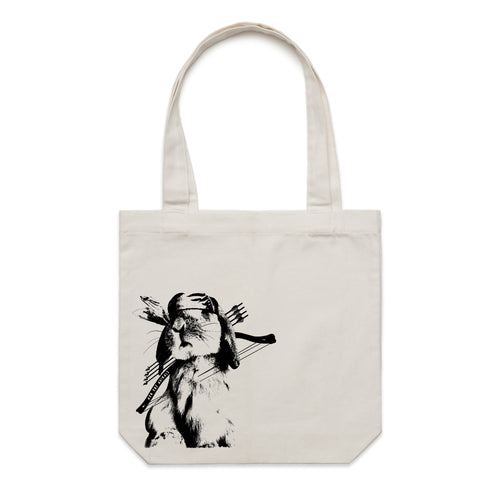 Accessory | Rambo Bunny | Canvas Tote