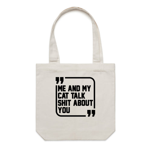 Accessory | Sh*t Talker-Cat | Canvas Tote