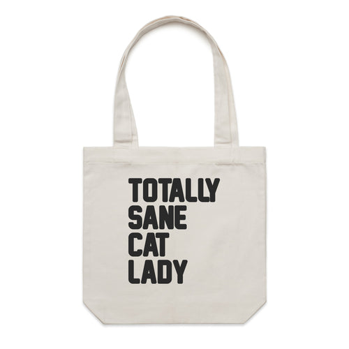 Accessory | Totally Sane Cat Lady | Canvas Tote