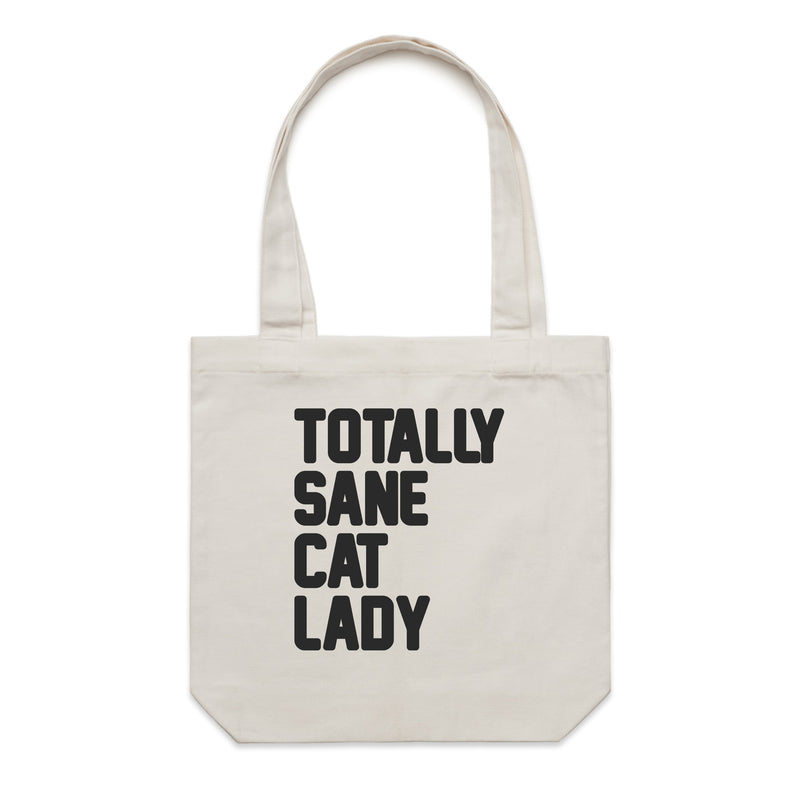 Accessory | Totally Sane Cat Lady | Canvas Tote