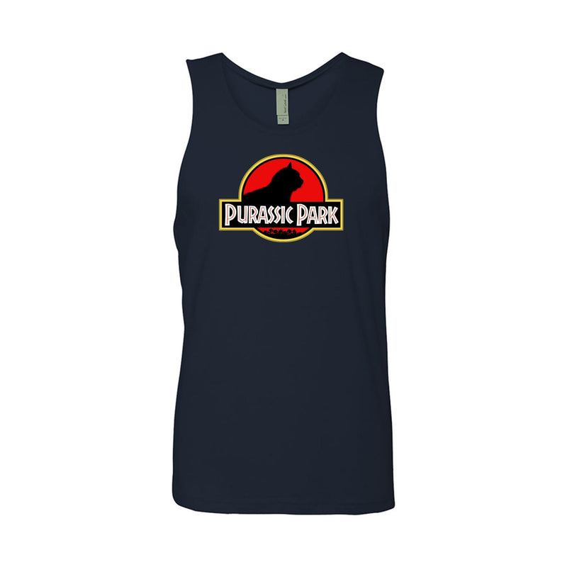 Load image into Gallery viewer, Men&#39;s | Purrassic Park | Tank Top - Arm The Animals Clothing LLC
