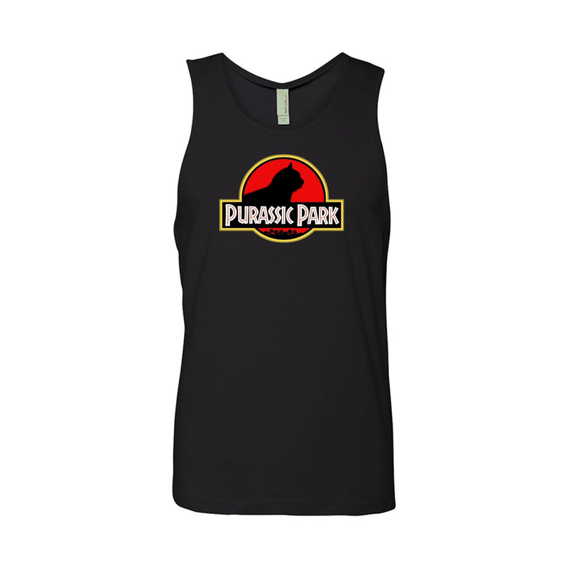Load image into Gallery viewer, Men&#39;s | Purrassic Park | Tank Top - Arm The Animals Clothing LLC
