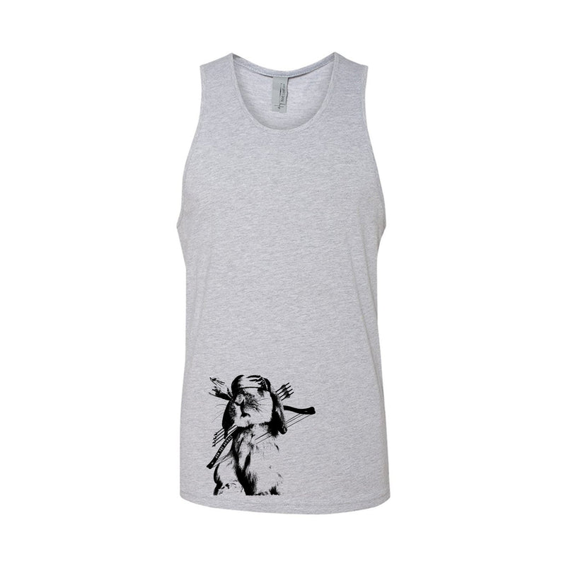 Load image into Gallery viewer, Men&#39;s | Rambo Bunny | Tank Top - Arm The Animals Clothing LLC
