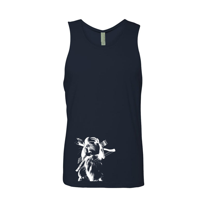 Load image into Gallery viewer, Men&#39;s | Rambo Bunny | Tank Top - Arm The Animals Clothing LLC
